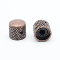 3pc/4pc 6mm Metal Dome Tone Guitar Volume Tone Knobs Potentiometer Control Knobs with Wrench For Electric Guitar Bass Red Copper