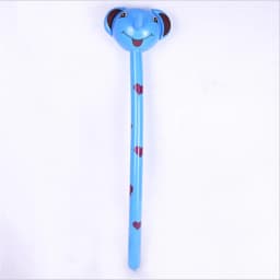 PVC Children's Inflatable Animal Head Long Stick Cow Rabbit Tiger Giraffe Avatar Balloon