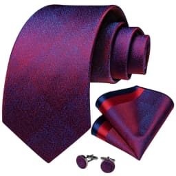 Pruple Red Blue Solid Men's Ties 8cm Wide Neck Tie For Wedding Party Men Accessories Pocket Square Cufflinks Brooch Pin