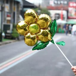 Five Petal Flower Aluminum Foil Balloon Five Leaf Grass Wedding Birthday Baby Shower Decoration Petal Helium Floating Balloon