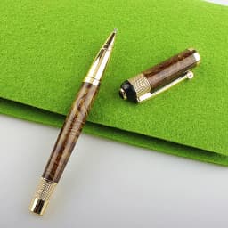 High Quality Exquisite Rollerball Pen with Smooth Refill, Fashion Marble Green Color Quality Writing Pen for Office Business