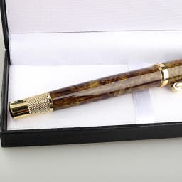 High Quality Exquisite Rollerball Pen with Smooth Refill, Fashion Marble Green Color Quality Writing Pen for Office Business