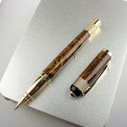 High Quality Exquisite Rollerball Pen with Smooth Refill, Fashion Marble Green Color Quality Writing Pen for Office Business