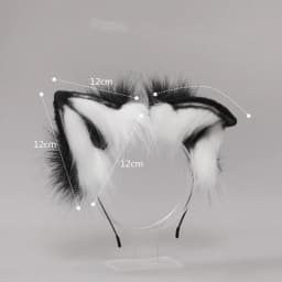 New Golden Fox Anime Beast Ear Wolf Ears Headband Realistic Furry Fluffy Animal Hair Hoop Lolita Masquerade Cosplay LOL Fox Ear
