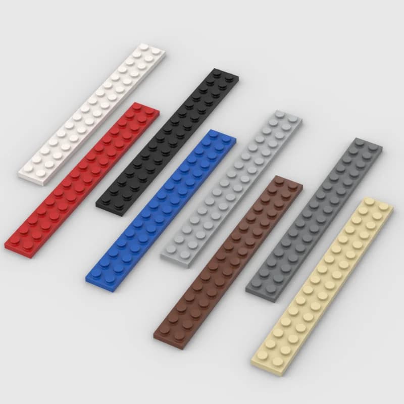 *Plate 2x16* 10pcs DIY enlighten block brick part No.4282 Compatible With Other Assembles Particles