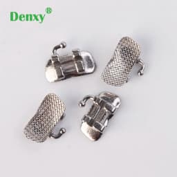 1st Molar Bracket-100pc/25set-Denxy Orthodontic Bracket 80 Mesh 6th Teeth Orthodontic Brace Bondable Bracket Dental Product