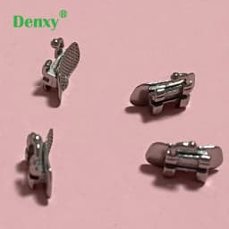 1st Molar Bracket-100pc/25set-Denxy Orthodontic Bracket 80 Mesh 6th Teeth Orthodontic Brace Bondable Bracket Dental Product