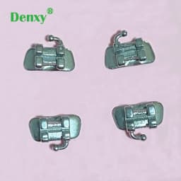 1st Molar Bracket-100pc/25set-Denxy Orthodontic Bracket 80 Mesh 6th Teeth Orthodontic Brace Bondable Bracket Dental Product