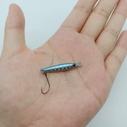 DUODUOYU 1PCS Mini  Metal Jig Spoon Fishing Lure 3g/5g  Fish Small Fish With Single Hook Sea Bass Fishing Lure