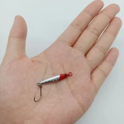 DUODUOYU 1PCS Mini  Metal Jig Spoon Fishing Lure 3g/5g  Fish Small Fish With Single Hook Sea Bass Fishing Lure