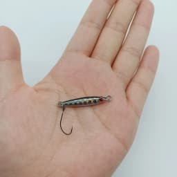 DUODUOYU 1PCS Mini  Metal Jig Spoon Fishing Lure 3g/5g  Fish Small Fish With Single Hook Sea Bass Fishing Lure