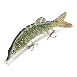 GOBASS 100mm/125mm Sinking Wobblers For Pike Fishing Lures 8 Segment Multi Jointed Swimbait Hard Artificial Lures For Fishing