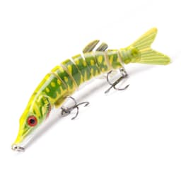 GOBASS 100mm/125mm Sinking Wobblers For Pike Fishing Lures 8 Segment Multi Jointed Swimbait Hard Artificial Lures For Fishing