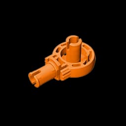 Gobricks GDS-1091 Technical Rotation Joint Ball Loop with Two Perpendicular Pins with Friction compatible with lego 47455