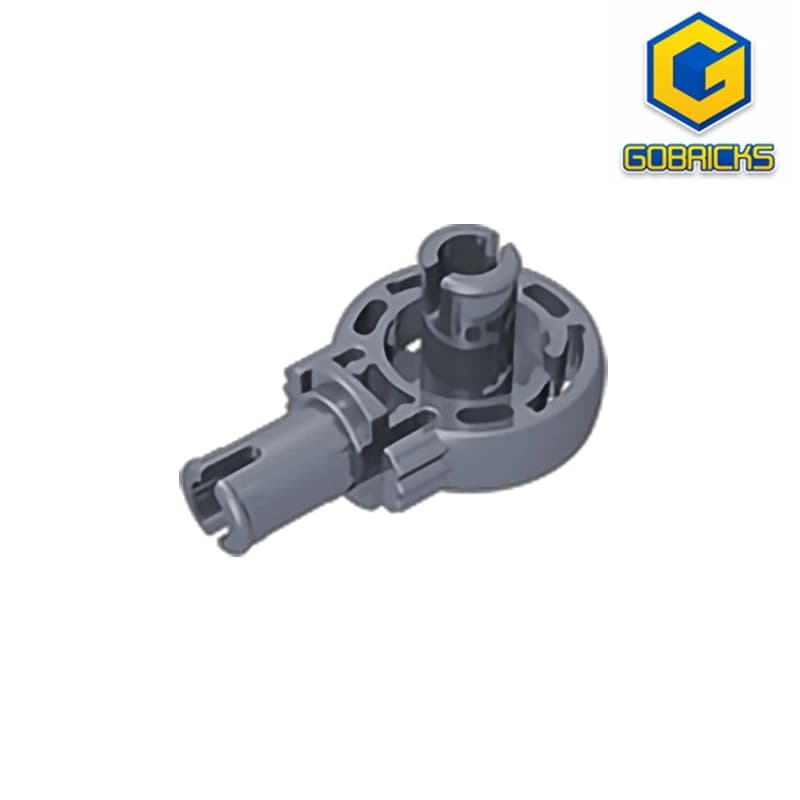 Gobricks GDS-1091 Technical Rotation Joint Ball Loop with Two Perpendicular Pins with Friction compatible with lego 47455