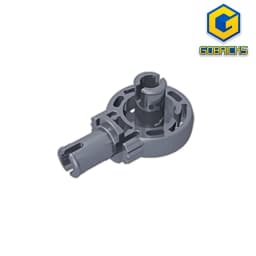 Gobricks GDS-1091 Technical Rotation Joint Ball Loop with Two Perpendicular Pins with Friction compatible with lego 47455