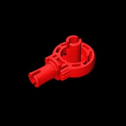 Gobricks GDS-1091 Technical Rotation Joint Ball Loop with Two Perpendicular Pins with Friction compatible with lego 47455