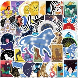 10/30/50pcs Twelve Constellations Zodiac Graffiti Stickers Skateboard Laptop Phone Guitar Fridge Waterproof Sticker for Kids