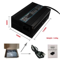 14.6V 10A Charger Smart Aluminum Case Is Suitable For 4S 12.8V Outdoor LiFePO4 Battery Electric Car Safe And Stable OHRIJA
