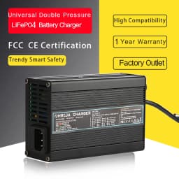 14.6V 10A Charger Smart Aluminum Case Is Suitable For 4S 12.8V Outdoor LiFePO4 Battery Electric Car Safe And Stable OHRIJA