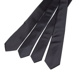 New Mens Tie 8cm 7cm 6cm Classic Black Slim Ties for Men Accessories Neckties Wedding Party Formal Dress Casual Solid Gifts Tie