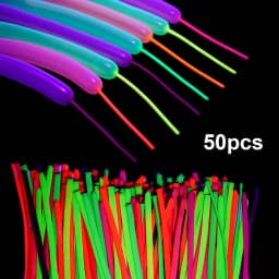 4.4meter Neon Paper Birthday Pennant Banner Hanging Decors for Birthday Glow Party Wedding Decorations Black Light Reactive UV