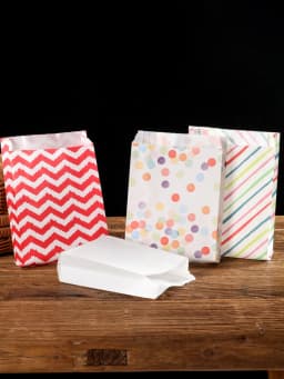 25 Pcs High Quality Kraft Paper Bag Paper Bags Takeout Food Bags Oil Proof French Fries Fried Chicken Bread Hamburger Burrito