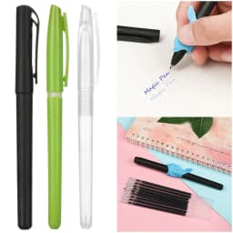 Stationery Disappear Gel Pens Blue Invisible Ink Automatic Fade Pen Disappearing Refill Magic Pen Kit