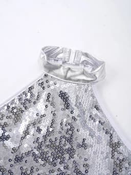 Halter Sequins Ballet Tutu Dress Kids Girls Latin Jazz Modern Dancing Costume Gymnastics Leotard Unitards Performance Dancewear