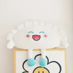 ZU Cute Home Decor Sofa Hug Pillow Steamed Stuffed Rice Bao Bun Plush Toy Funny Face Food Soft Soup Dumplings Kids Girl Gift