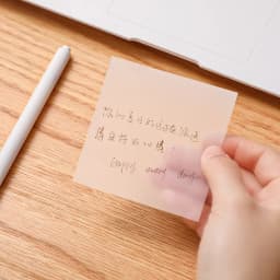 50 Sheets Colorful Waterproof PET Transparent Memo Sticky Note Paper Daily To Do It Check List Paperlaria School Stationery