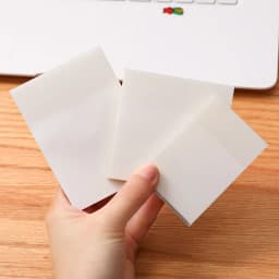 50 Sheets Colorful Waterproof PET Transparent Memo Sticky Note Paper Daily To Do It Check List Paperlaria School Stationery
