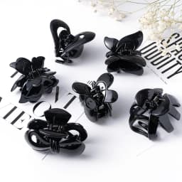 Black Plastic Butterfly Hair Clip Crab Ponytail Hair Claws Women Barrettes Solid Color Fashion Hair Hair Accessories Headwear