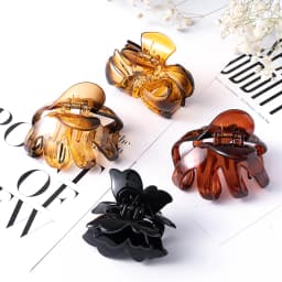 Black Plastic Butterfly Hair Clip Crab Ponytail Hair Claws Women Barrettes Solid Color Fashion Hair Hair Accessories Headwear