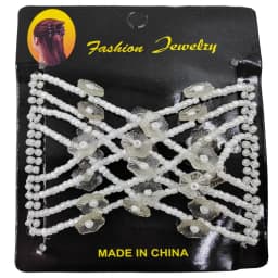 Magic Hair Comb DIY Retro Metal woman Hair Accessories Pearl Elastic Beaded Claw Hairpin Hairstyle Ponytail Hair Headwear Tool