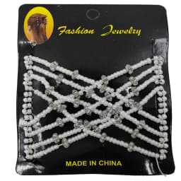Magic Hair Comb DIY Retro Metal woman Hair Accessories Pearl Elastic Beaded Claw Hairpin Hairstyle Ponytail Hair Headwear Tool