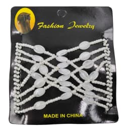 Magic Hair Comb DIY Retro Metal woman Hair Accessories Pearl Elastic Beaded Claw Hairpin Hairstyle Ponytail Hair Headwear Tool