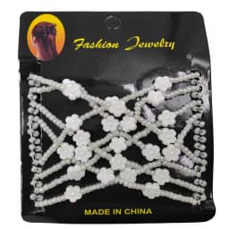 Magic Hair Comb DIY Retro Metal woman Hair Accessories Pearl Elastic Beaded Claw Hairpin Hairstyle Ponytail Hair Headwear Tool