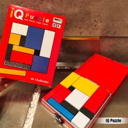 ANU 88 Challenges IQ Puzzle Building Block Cognitive Skills Brain Training Board Game Mondrian Blocks Educational Toys for Kids