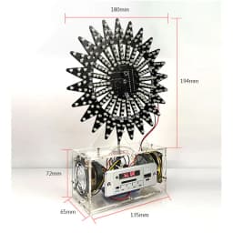 Upgraded Version Of Automatic Rotating Colorful LED Lights Ferris Wheel B.luetooth Speaker DIY Electronic Production Kit