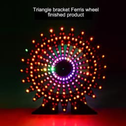 Upgraded Version Of Automatic Rotating Colorful LED Lights Ferris Wheel B.luetooth Speaker DIY Electronic Production Kit
