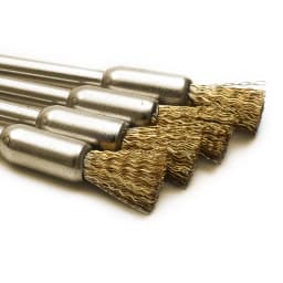 15Pcs 5mm Brass Rotary Wire Wheel Pencil Polising Brushes Steel Wire Wheel Brushes For Power Drill Tool Polishing Cleaning Tools
