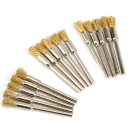 15Pcs 5mm Brass Rotary Wire Wheel Pencil Polising Brushes Steel Wire Wheel Brushes For Power Drill Tool Polishing Cleaning Tools