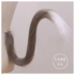 Long Cat Tail Cosplay Adult Kids Anime 75cm Plush Cat Wolf Cosplay Props Animal Ears Bandana Long Tail Halloween Lolita Costume