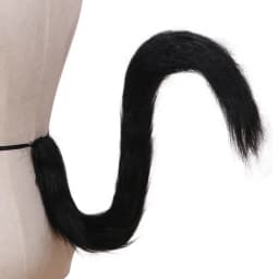 Long Cat Tail Cosplay Adult Kids Anime 75cm Plush Cat Wolf Cosplay Props Animal Ears Bandana Long Tail Halloween Lolita Costume