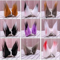 Long Cat Tail Cosplay Adult Kids Anime 75cm Plush Cat Wolf Cosplay Props Animal Ears Bandana Long Tail Halloween Lolita Costume