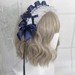 Anime Maid Lovely Sweet Headband Lolita Maid Lace Flower Headwear Cosplay Hair Hoop Hand Made for Girls Gift Hair Accessory
