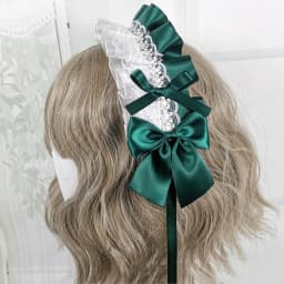 Anime Maid Lovely Sweet Headband Lolita Maid Lace Flower Headwear Cosplay Hair Hoop Hand Made for Girls Gift Hair Accessory