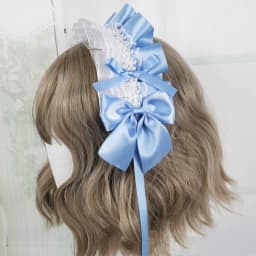 Anime Maid Lovely Sweet Headband Lolita Maid Lace Flower Headwear Cosplay Hair Hoop Hand Made for Girls Gift Hair Accessory