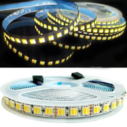 DC12V/24V Dual Color 5050 60/120leds/m White light Warm White CCT Color Temperature Dimmable Decorative 3-Color LED Light Strip